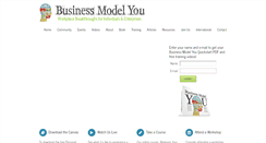 Desktop Screenshot of businessmodelyou.com