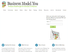 Tablet Screenshot of businessmodelyou.com